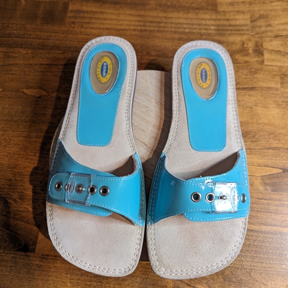Dr.Scholl’s In The Clear Turquoise Casual Slide Sandal - Picture 9 of 9